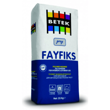 წებოცემენტი BETEK FAYFIKS P-40 25კგ  (თბოიზ. მისაწ. შესაფითხ) სტაფილოსფერი